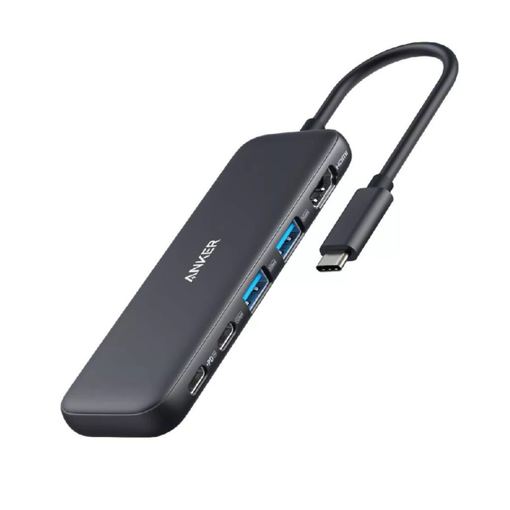 Anker 5-in-1 USB-C Hub Compact Multiport Adapter with HDMI and USB Ports