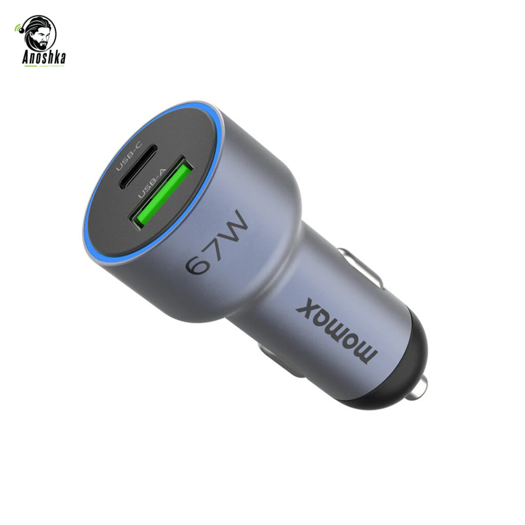 MOMAX Move Car Charger 67W Lightning UC16GSL – Fast and Reliable iPhone Car Charger