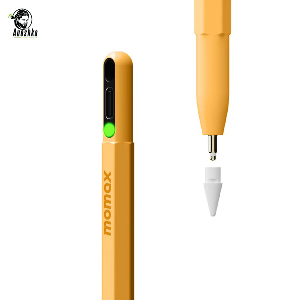 MOMAX Mag.Link Pop iOS Amber β Stylish Magnetic Wireless Charger for iPhone