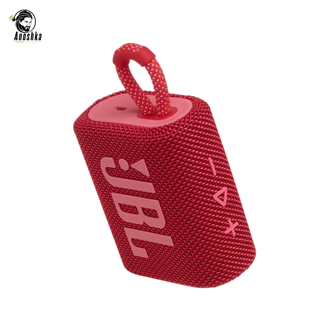 JBL Go 3 Portable Waterproof Speaker – Red