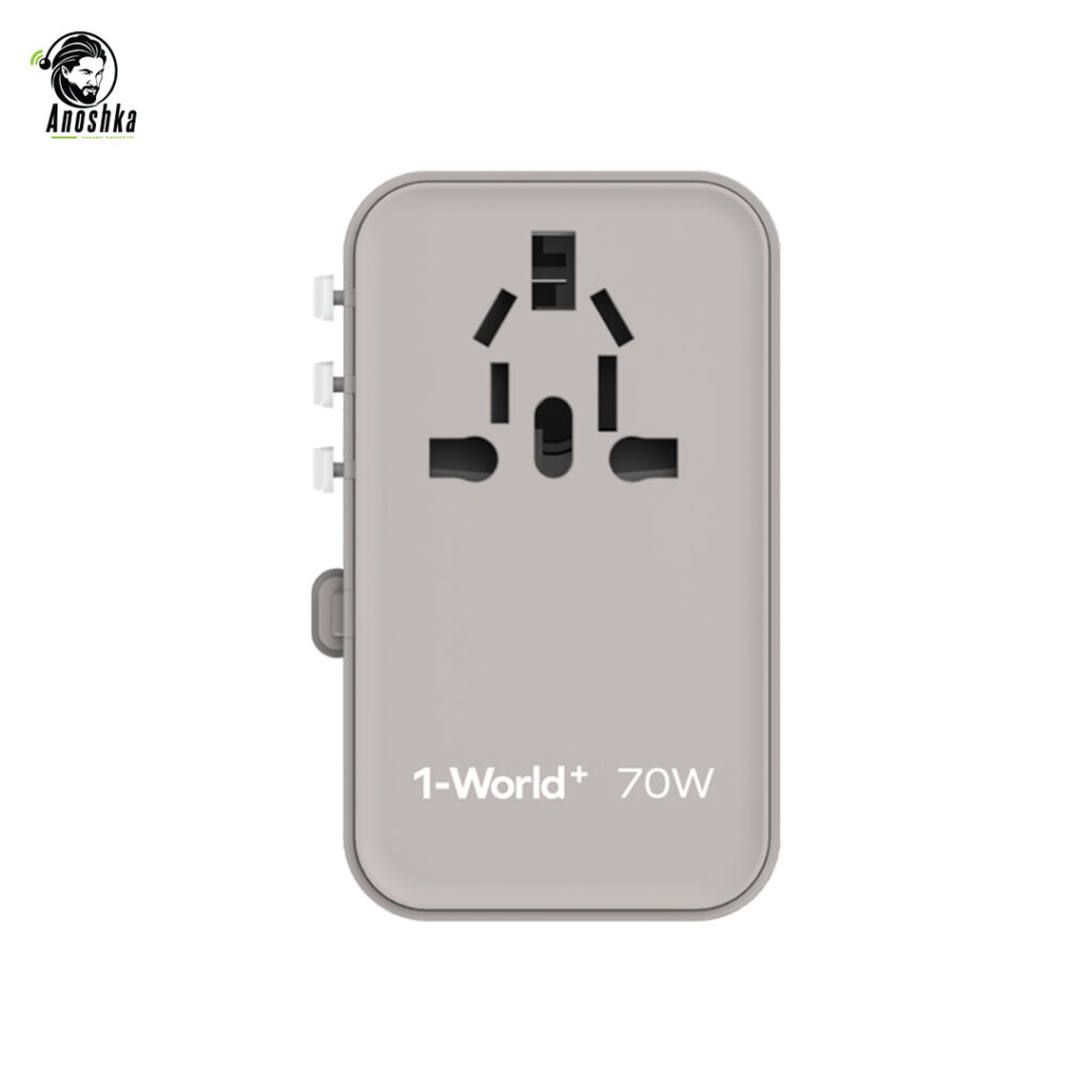MOMAX 1-World 70W UA18E Universal GaN Fast Charging Travel Adapter