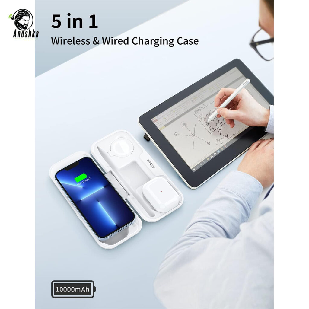 MOMAX Airbox True Wireless Power 3-in-1 Charging Station with Power Bank