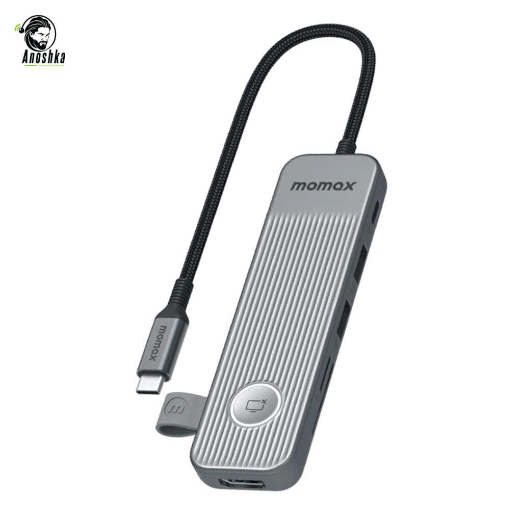 MOMAX OneLink 7-in-1 USB-C Hub DH17E All-in-One Adapter for Laptops and Tablets