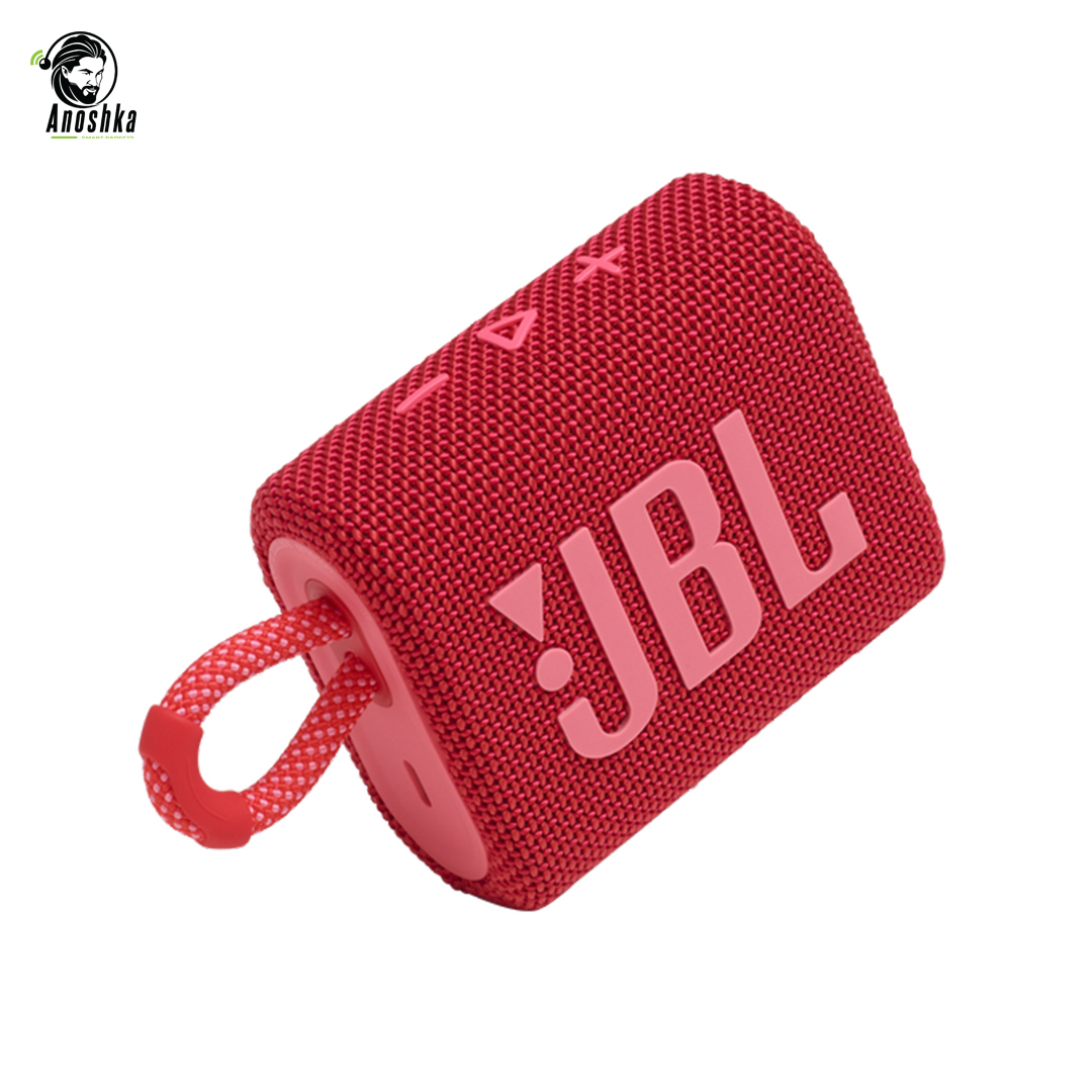 JBL Go 3 Portable Waterproof Speaker – Red