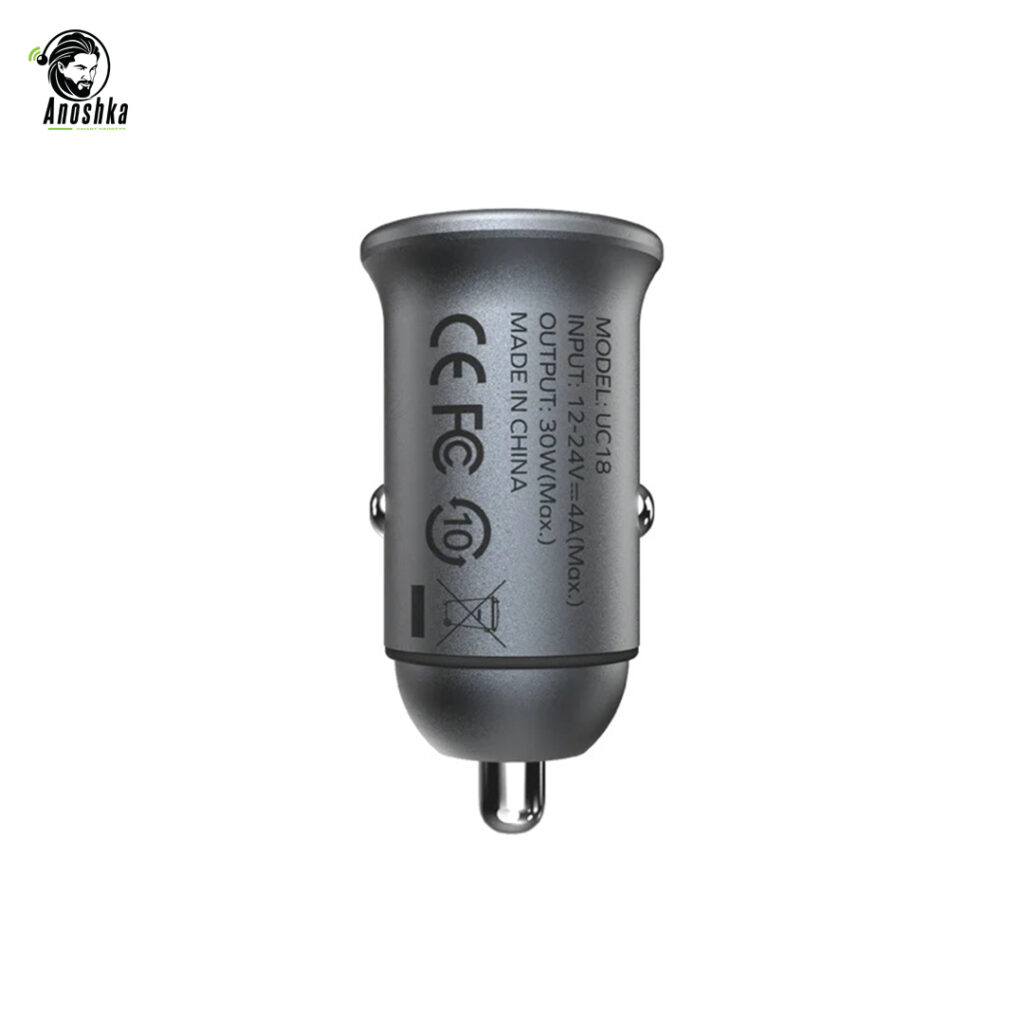 MOMAX Move Car Charger 30W Dual-Port UC18 – Fast and Compact Car Charger