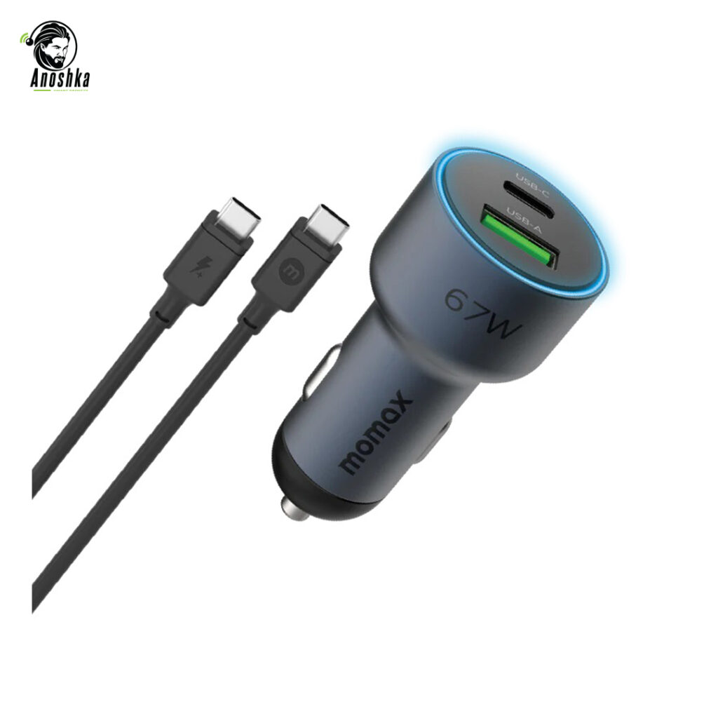 MOMAX Move Car Charger 67W Lightning UC16GSL – Fast and Reliable iPhone Car Charger