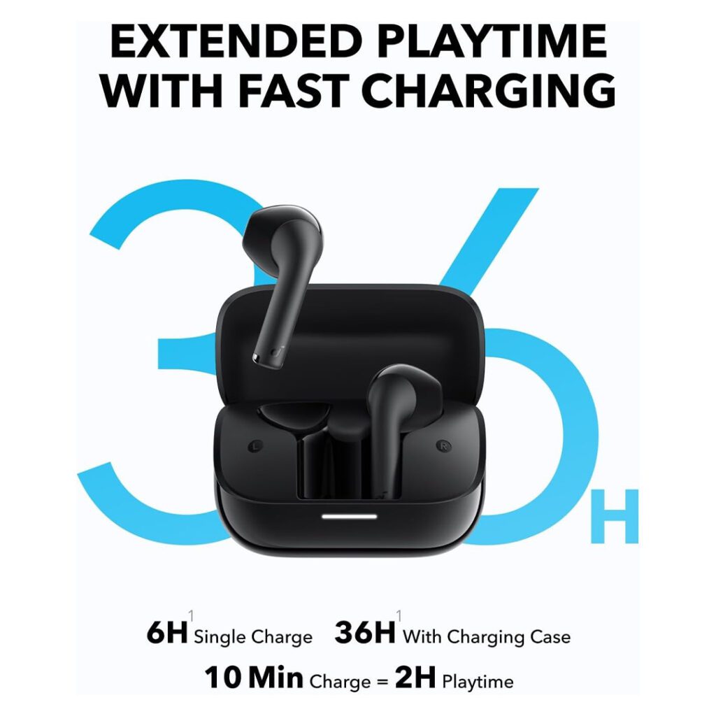 Anker Soundcore K20i Wireless Bluetooth Earbuds with Clear Sound and Comfortable Fit