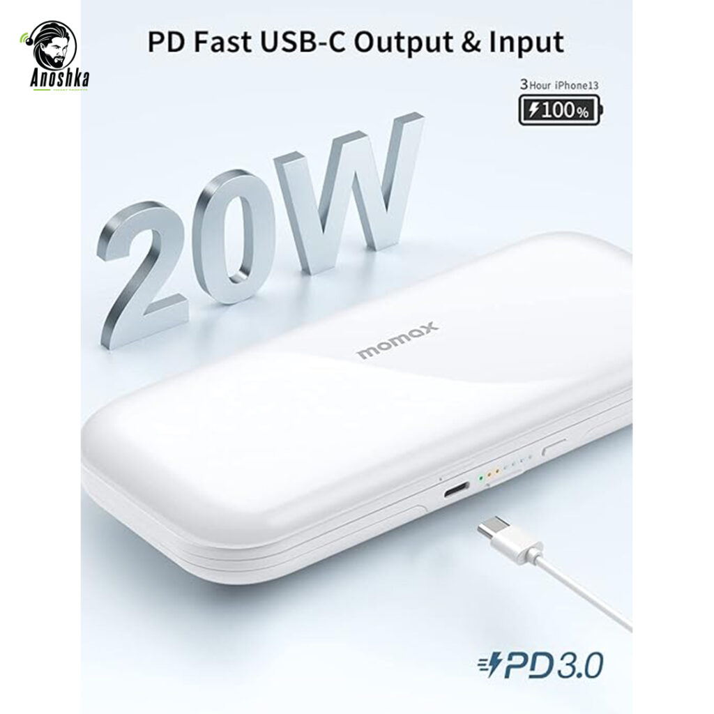 MOMAX Airbox True Wireless Power 3-in-1 Charging Station with Power Bank