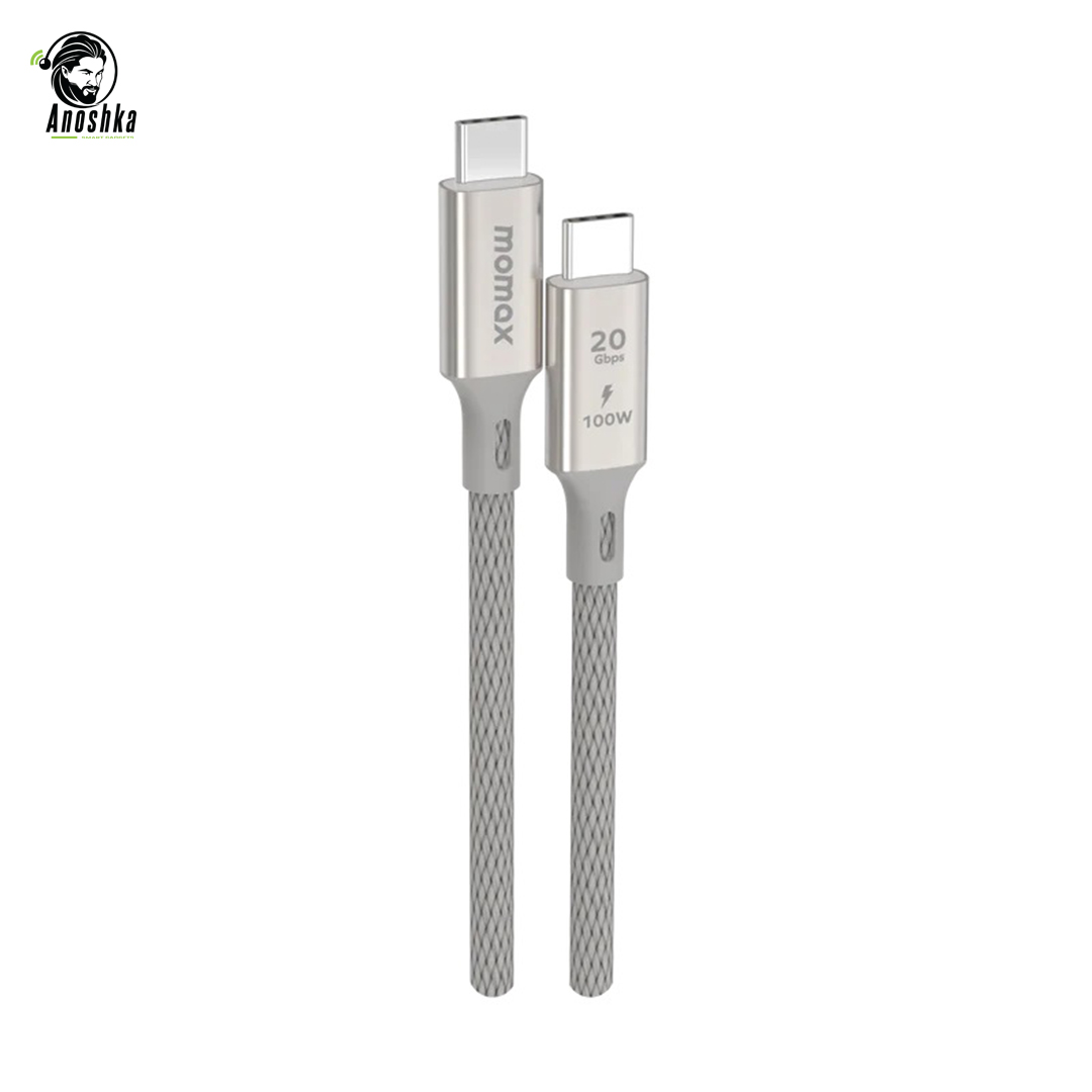 MOMAX Elite 100W USB-C to USB-C Cable Black β Fast Charging and Data Transfer Cable