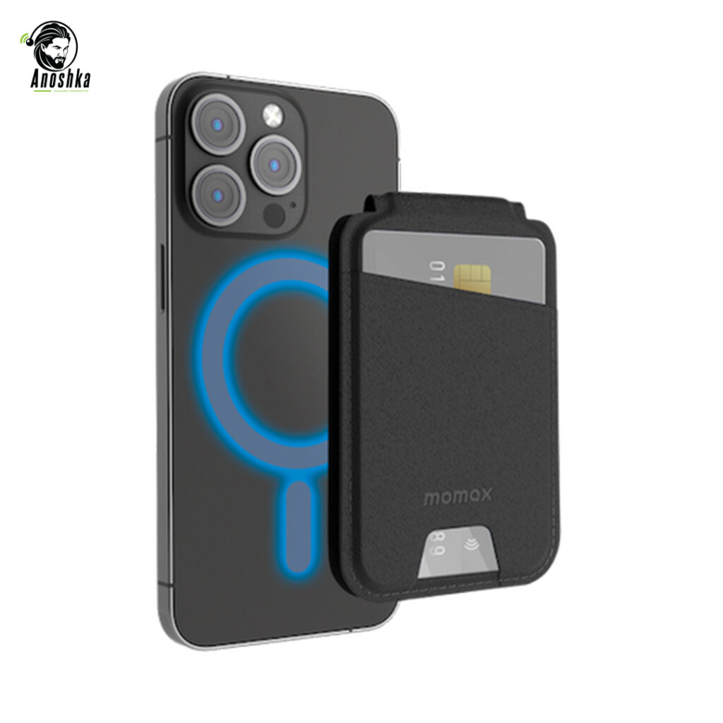 MOMAX I-Wallet Stand Card SR29D – Smart Wallet and Phone Stand