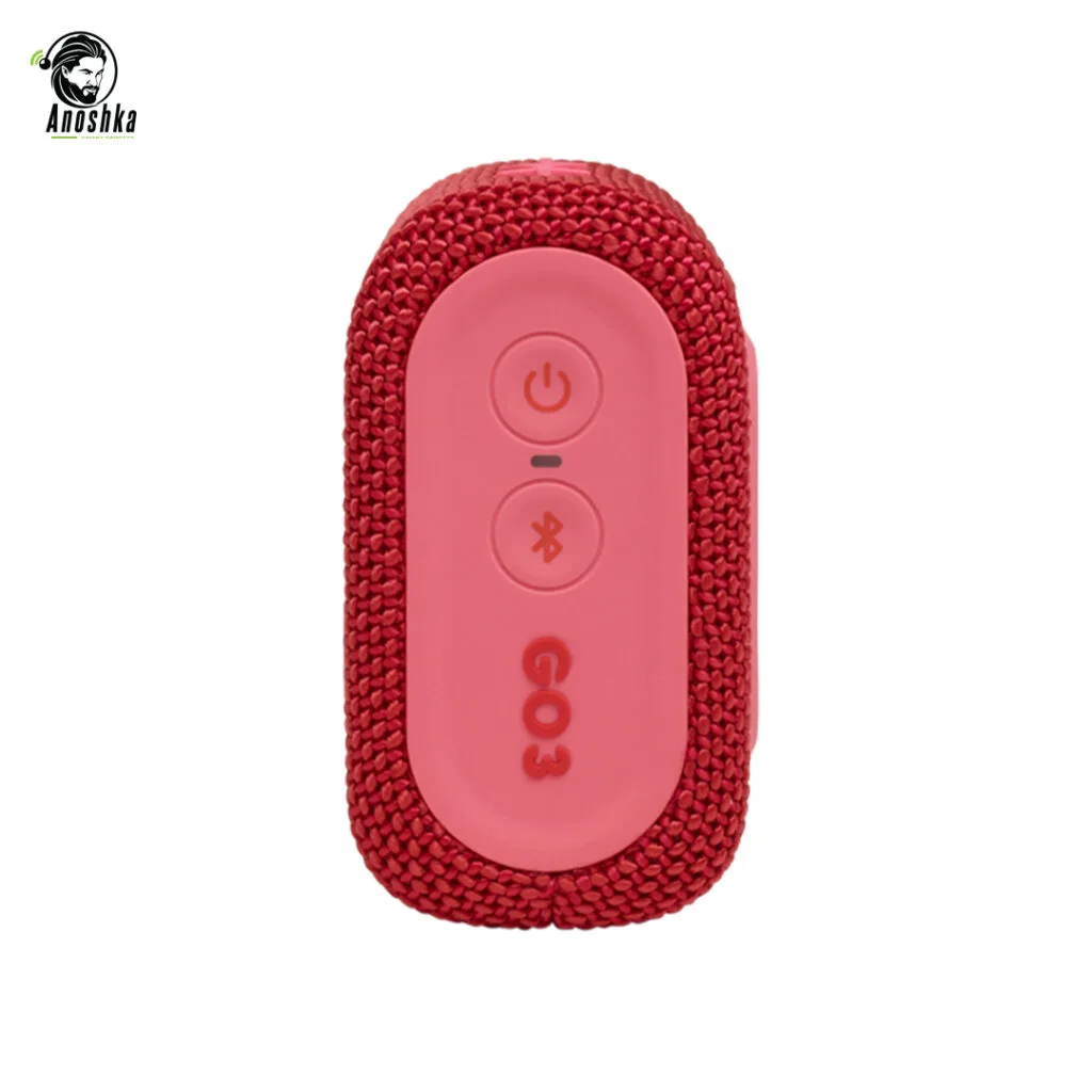 JBL Go 3 Portable Waterproof Speaker – Red
