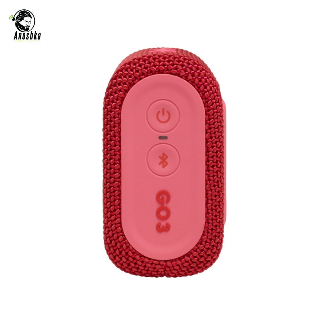 JBL Go 3 Portable Waterproof Speaker – Red