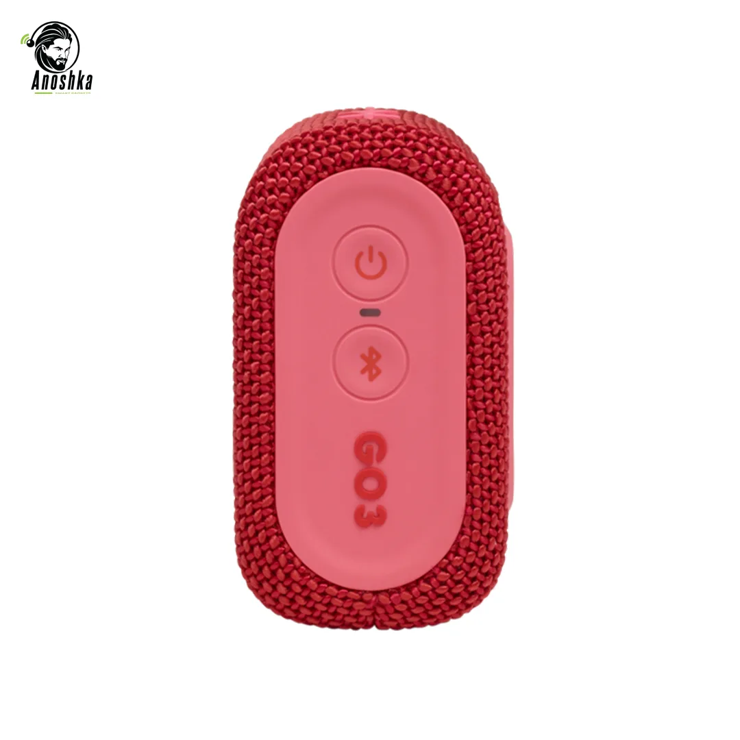 JBL Go 3 Portable Waterproof Speaker – Red