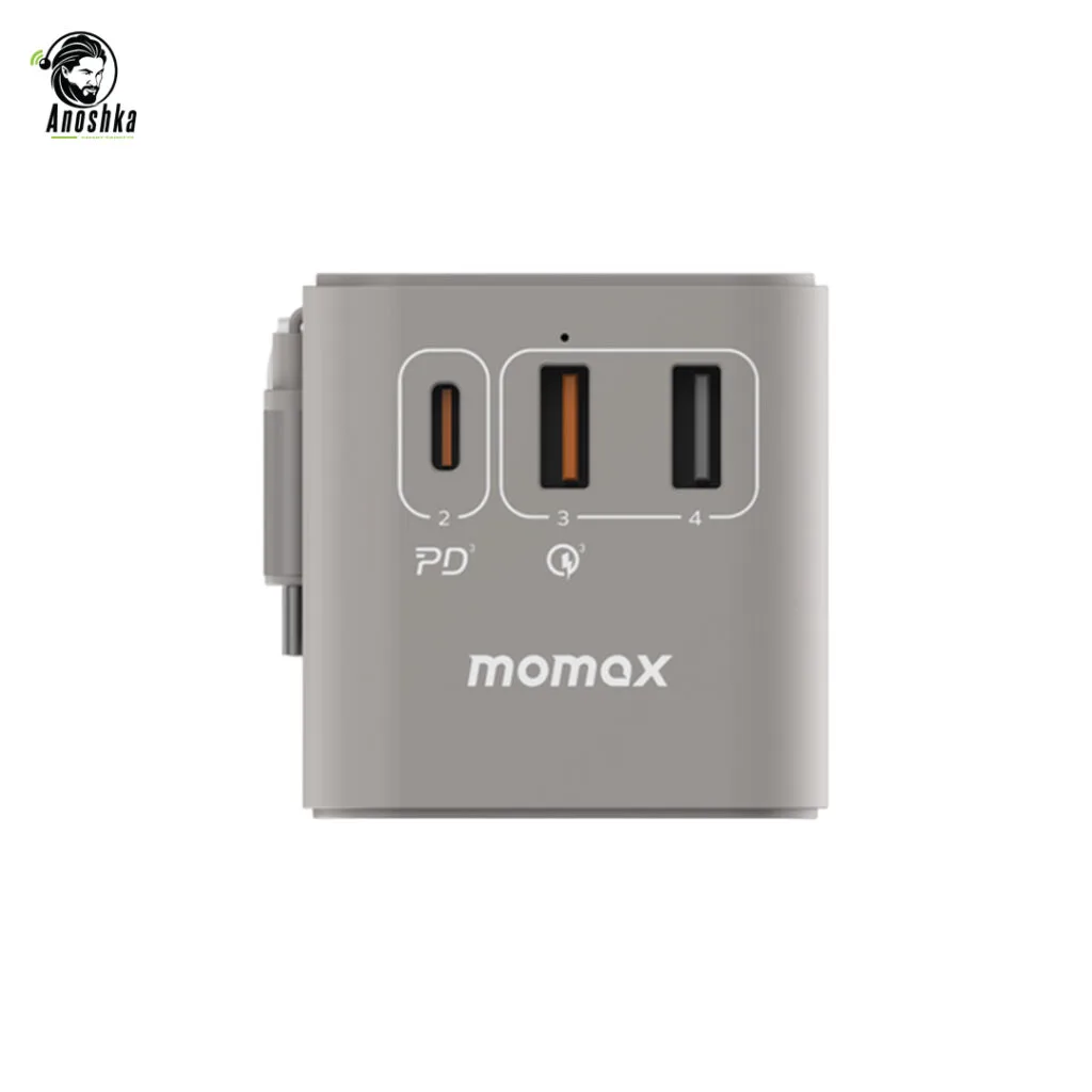 MOMAX 1-World 70W UA18E Universal GaN Fast Charging Travel Adapter