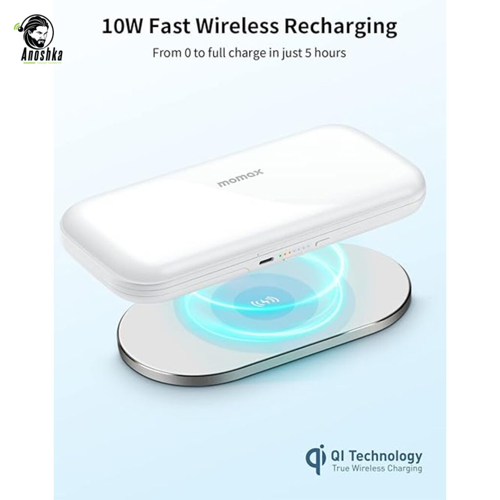 MOMAX Airbox True Wireless Power 3-in-1 Charging Station with Power Bank