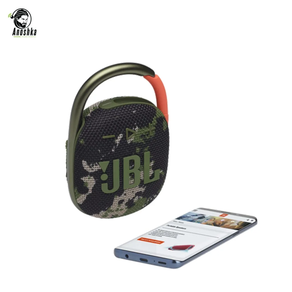 JBL Clip 4 Portable Bluetooth Speaker with Built-In Carabiner