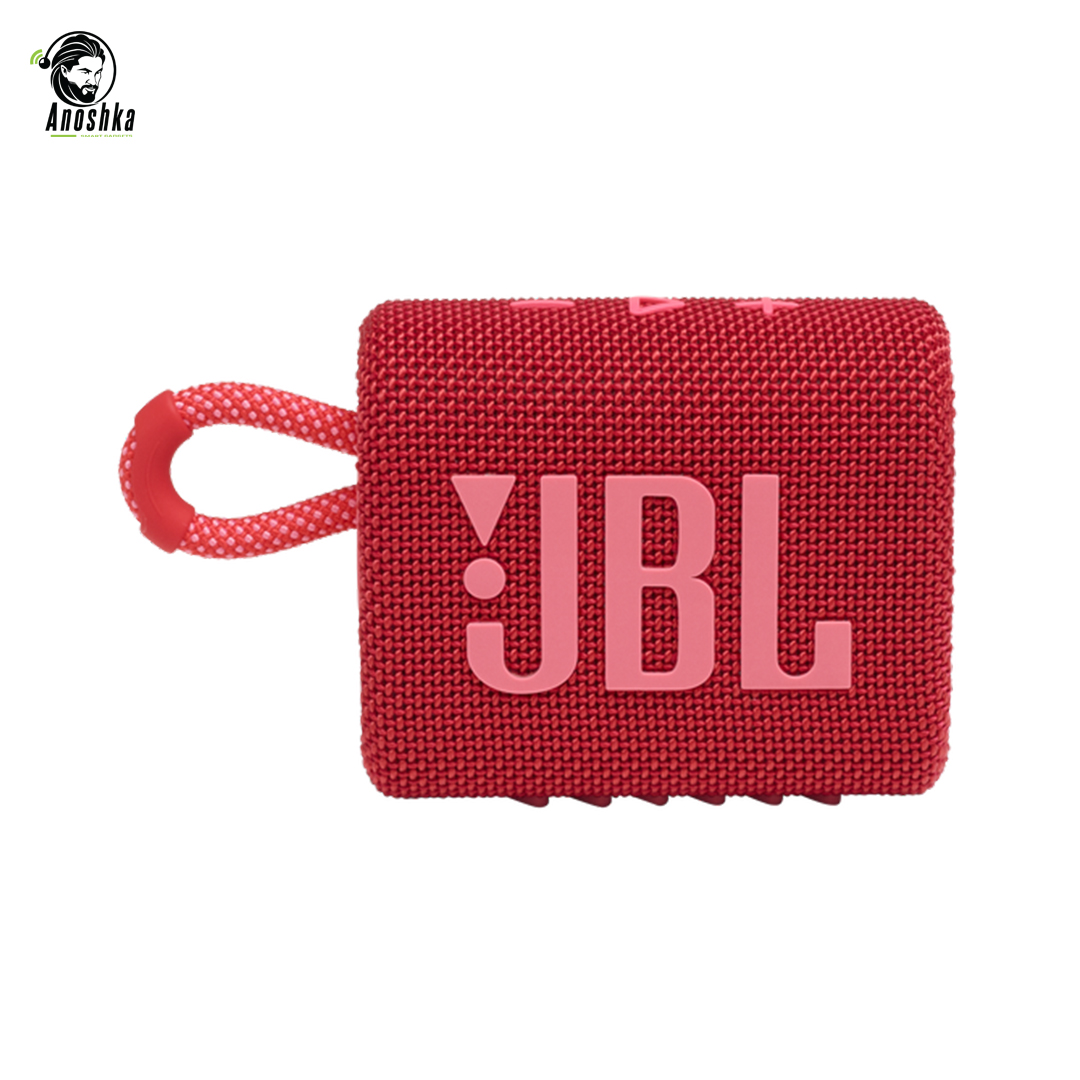 JBL Go 3 Portable Waterproof Speaker – Red