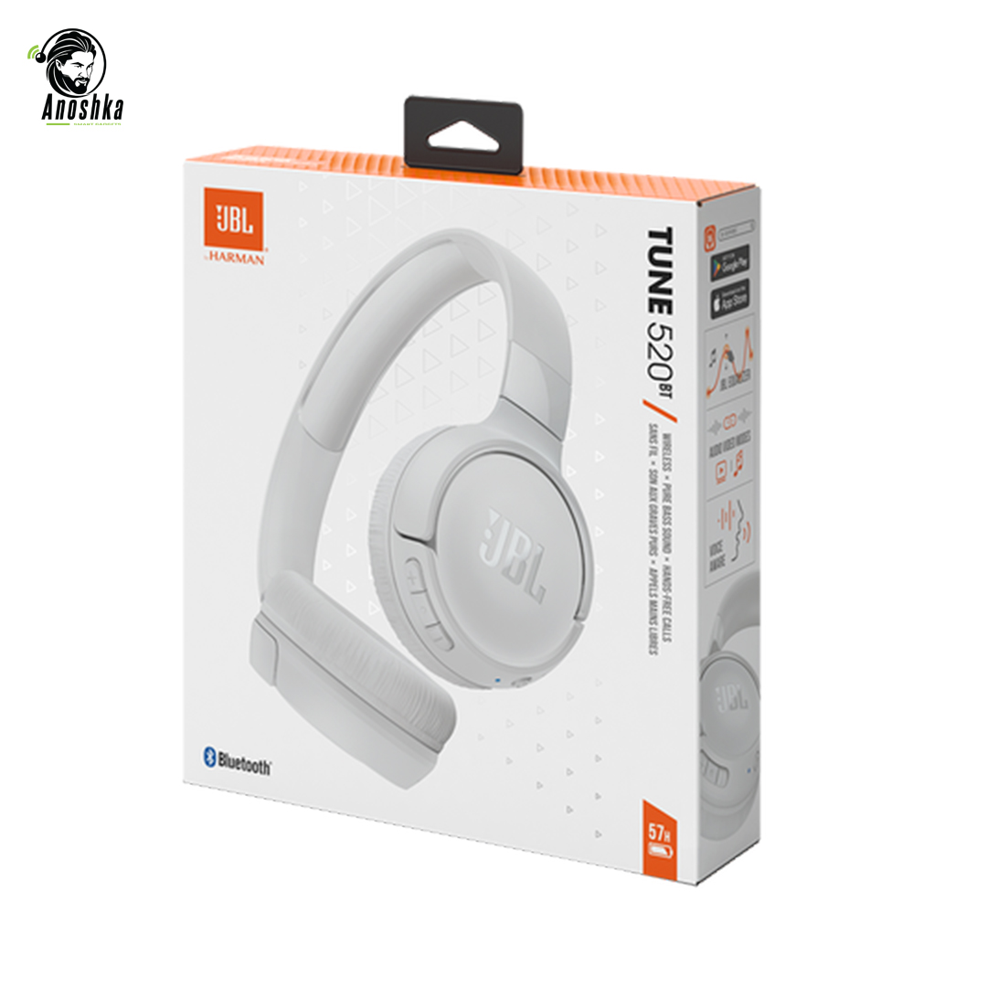 JBL T520 Wireless On-Ear Headphones – Bluetooth Headset with High-Quality Sound