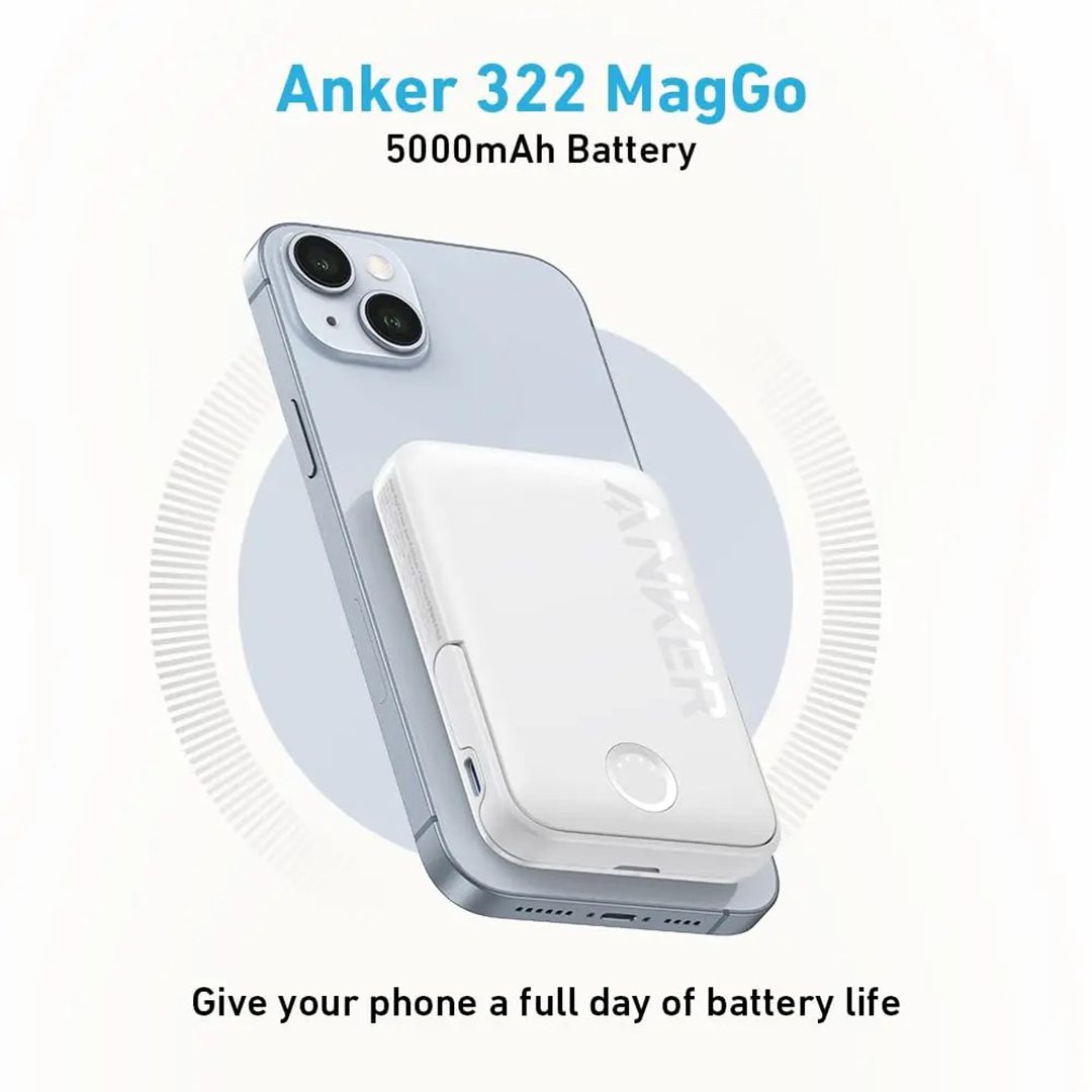Anker MagGo Power Bank 5000mAh 7.5W β Magnetic Wireless Portable Charger