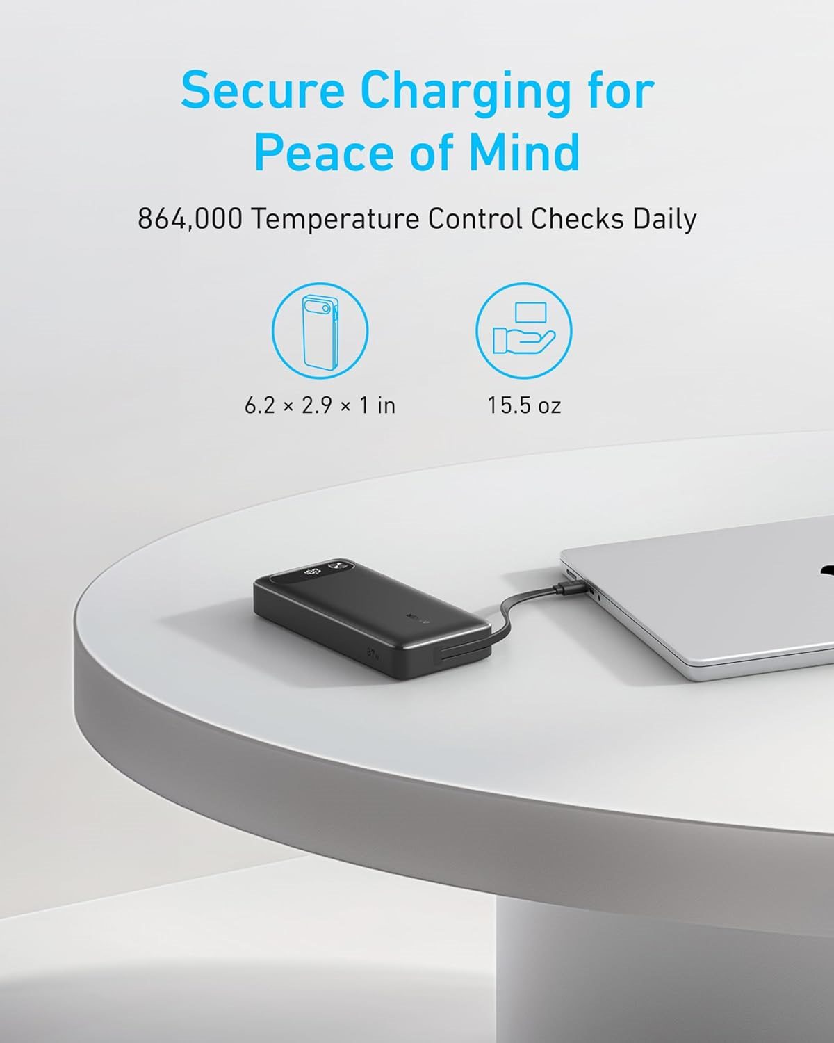 Anker Power Bank 20K 87W – High-Capacity Portable Laptop and Device Charger