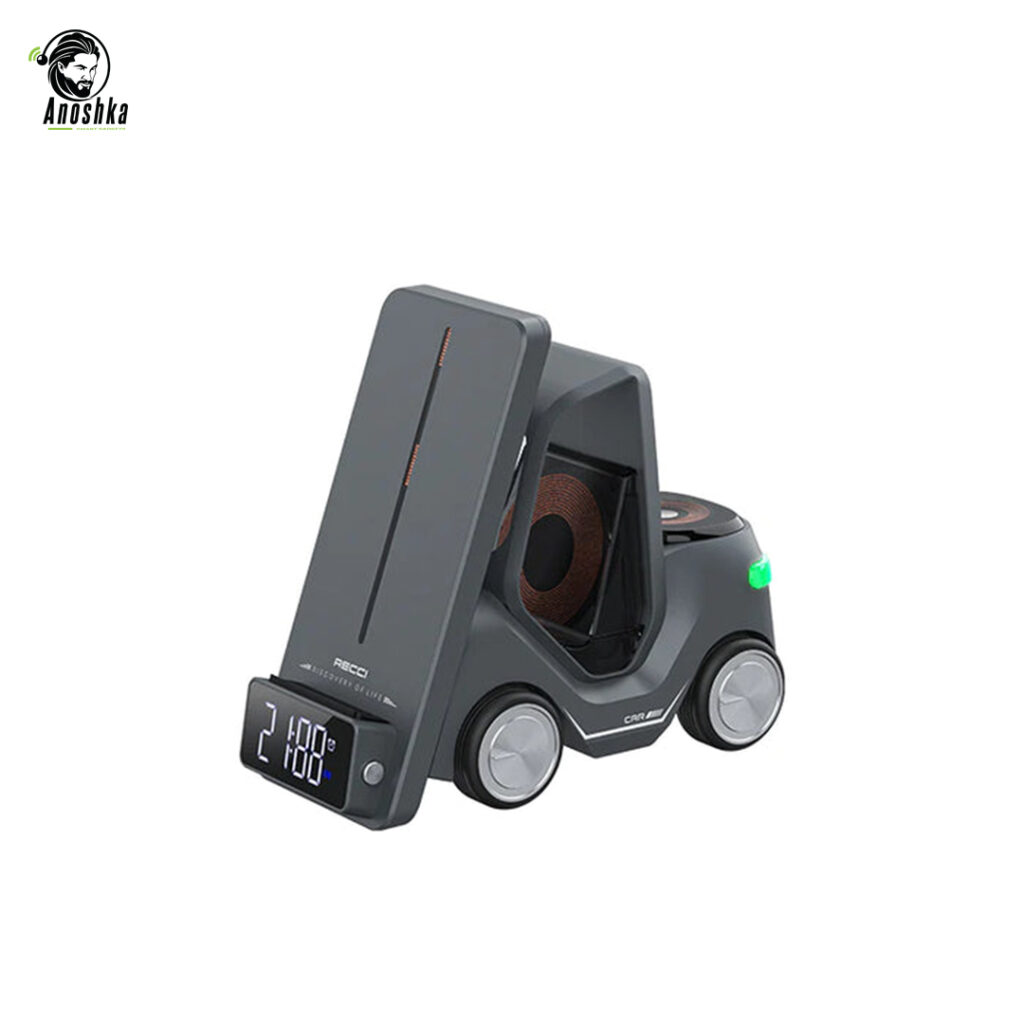 The RECCI RCW-37 5-in-1 Cruiser offers fast, safe, and convenient charging for multiple devices simultaneously with USB, Type-C, and wireless options.