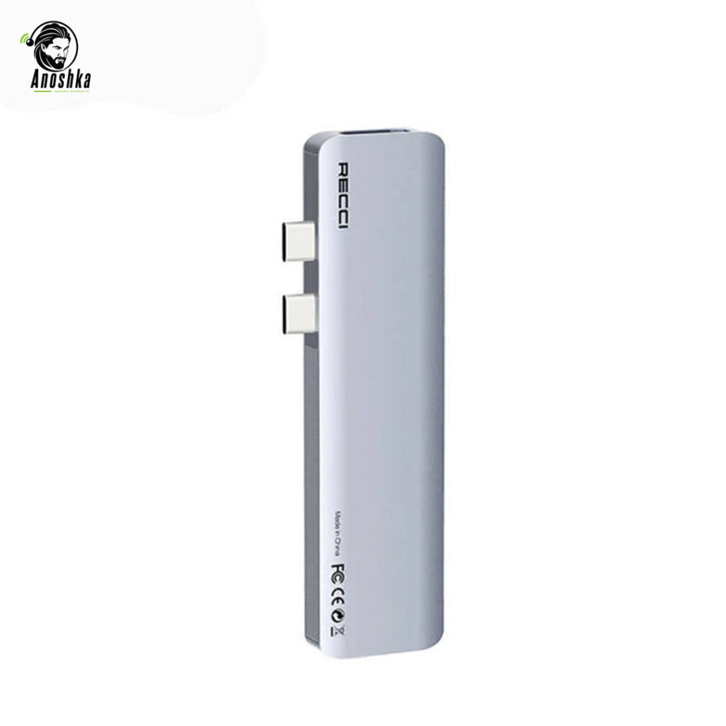 The RECCI RH08 7-in-2 Hub offers 4K HDMI, USB 3.0, SD/TF readers, and PD charging in a dual Type-C design, perfect for MacBook and other USB-C devices.