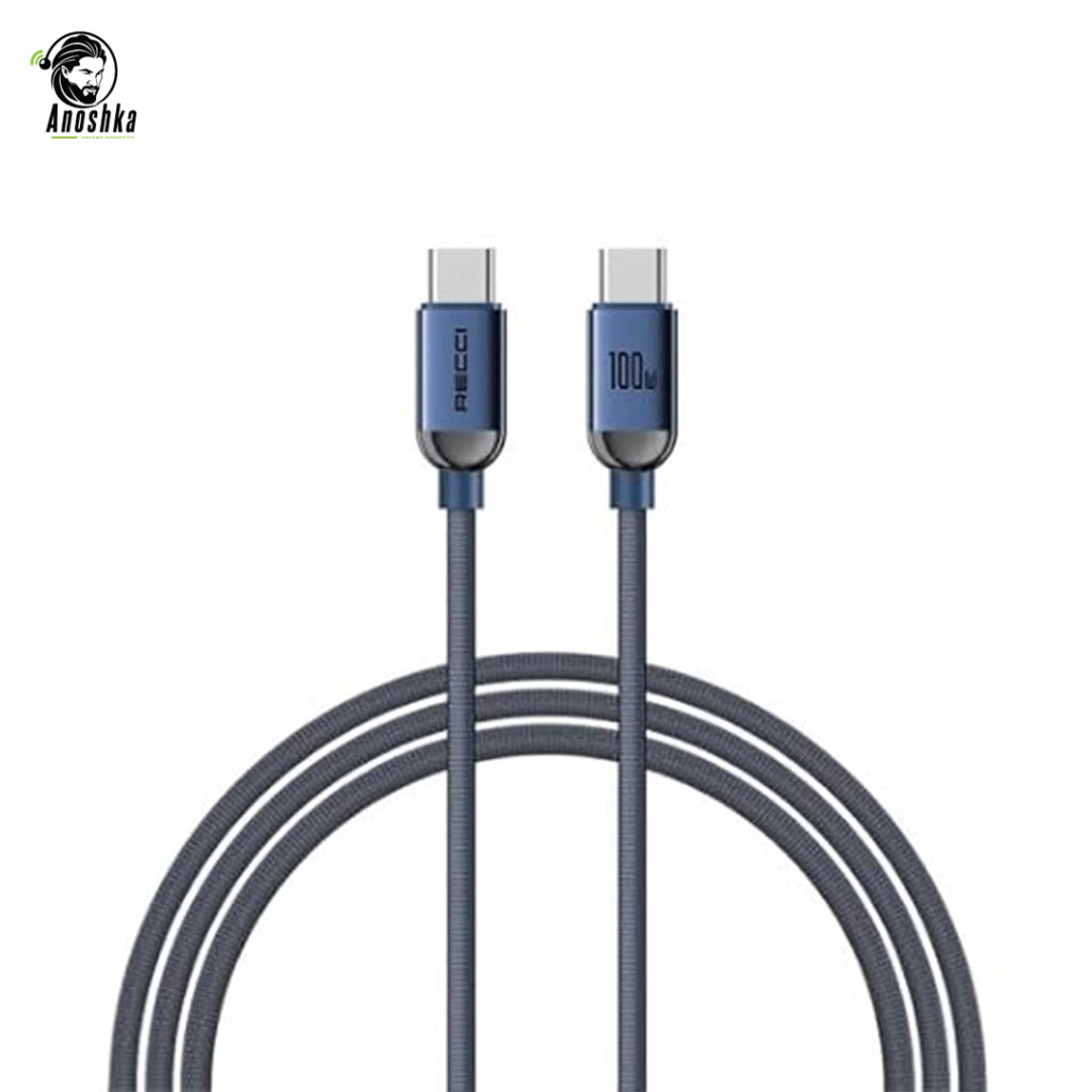 The RECCI RS09CC Crystal Cable offers fast PD charging, reliable data transfer, and a stylish transparent design for Type-C devices.