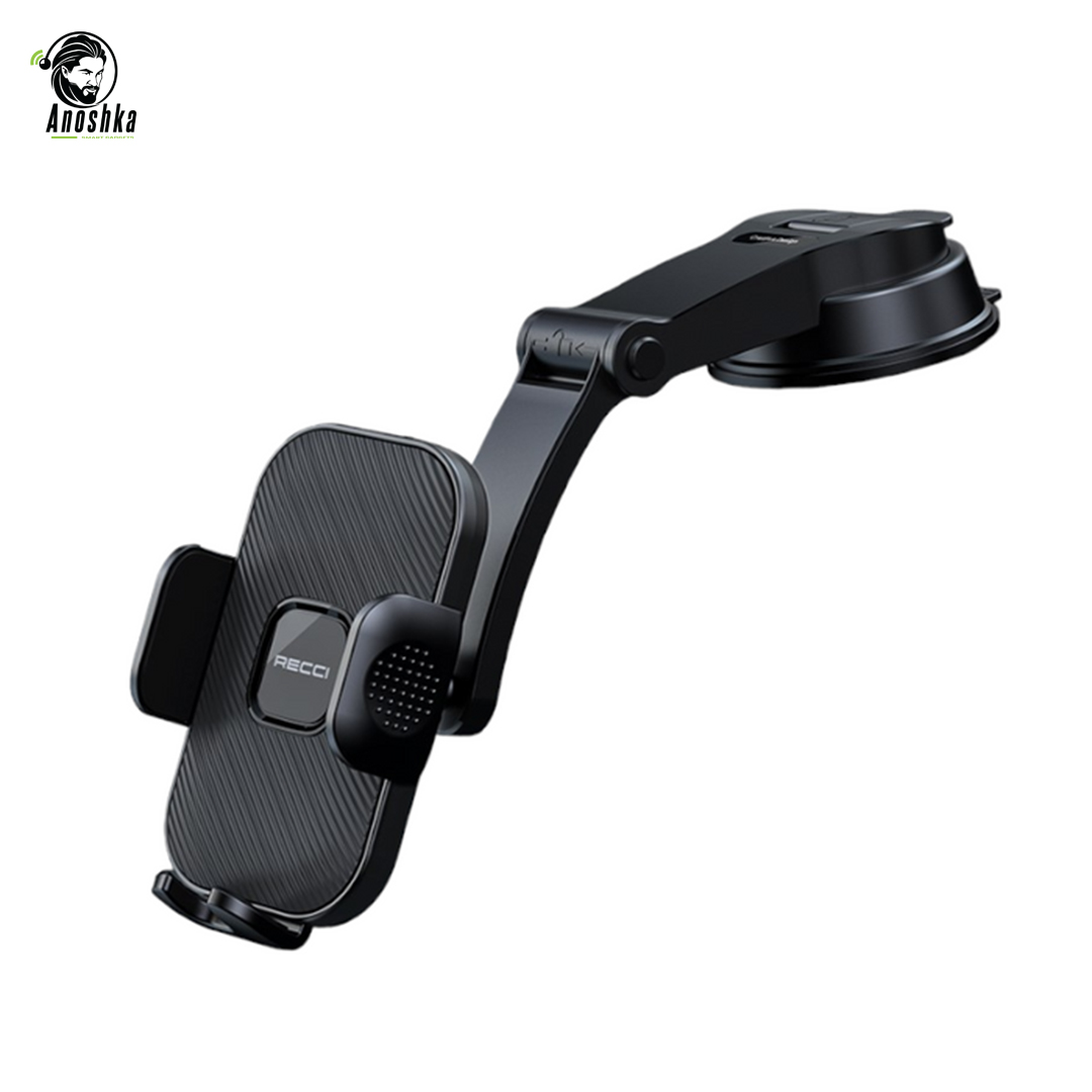The RECCI RHO-C39 Car Holder offers 360° adjustable viewing, strong grip, and easy one-hand operation — ideal for safe, hands-free driving.