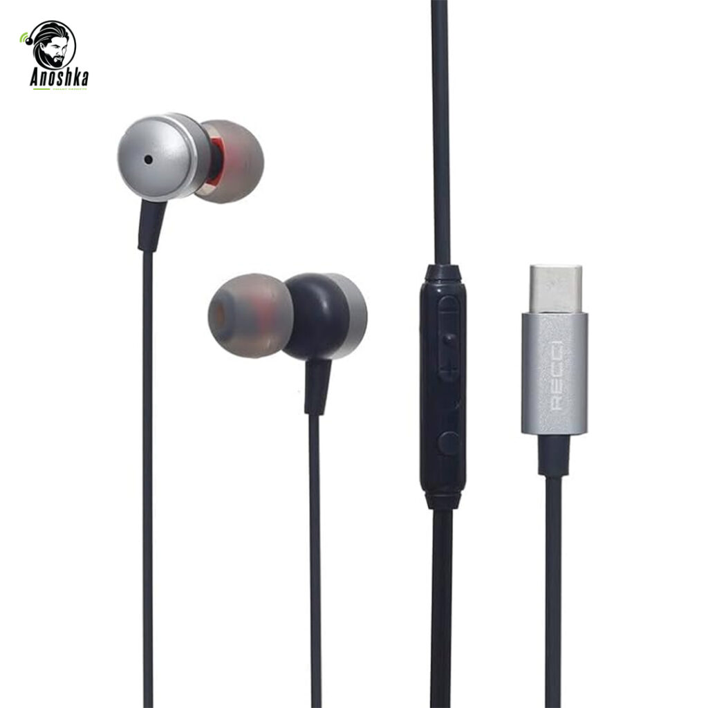 The RECCI REP-L38 Metal Wired Earphones offer premium sound, a durable metal design, and in-line mic control for music and calls.