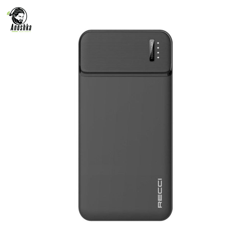 RECCI RPB-N16 10000mAh Power Bank (Black) offers dual fast charging, smart protection, and a sleek design for efficient charging anytime, anywhere.