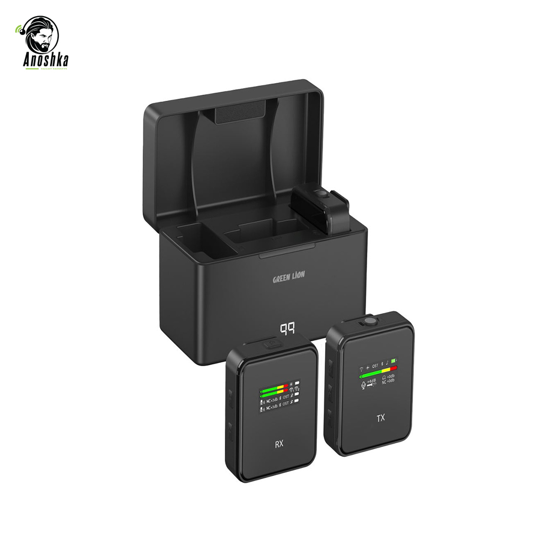 Green Lion GLM-Professional Wireless Microphone 300mAh – Portable High-Quality Audio Microphone