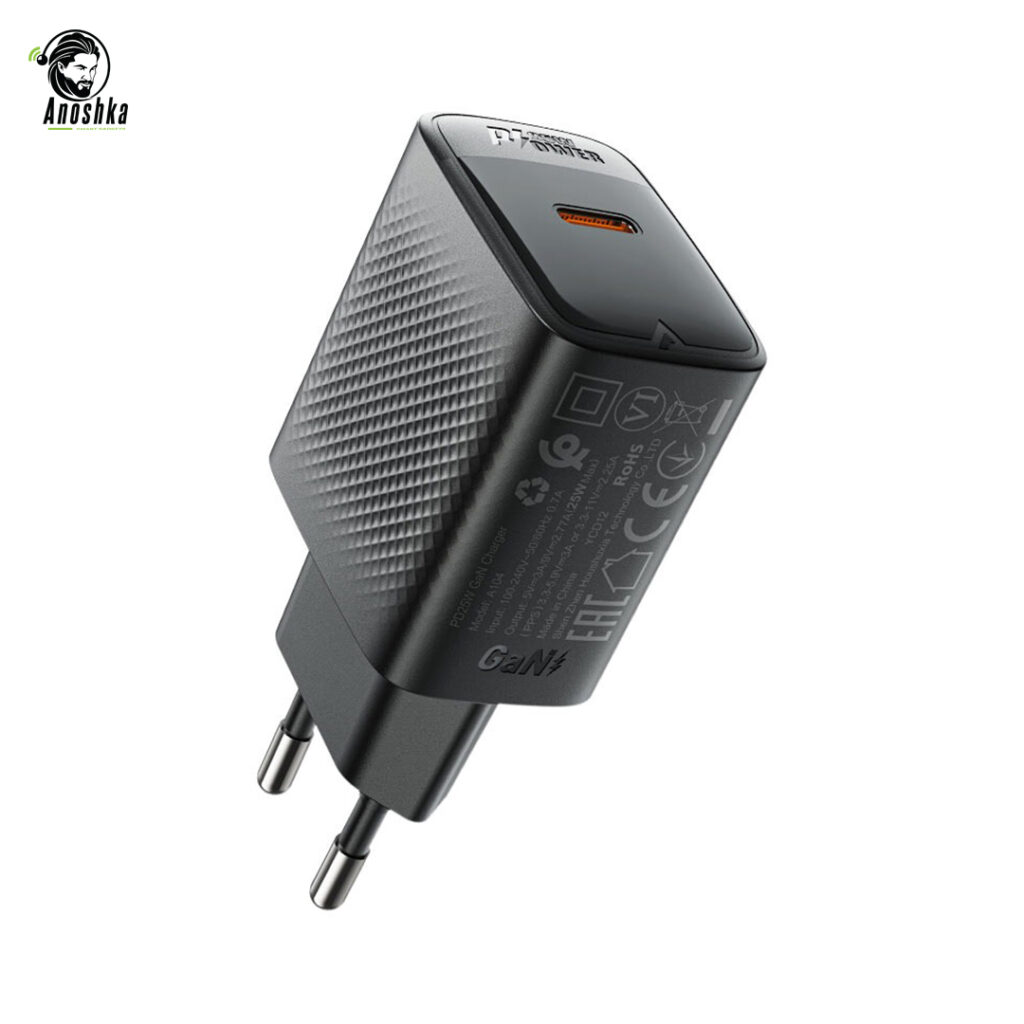 ACEFAST PD25W GaN Single USB-C Charger A104 – Compact Fast Charging Adapter