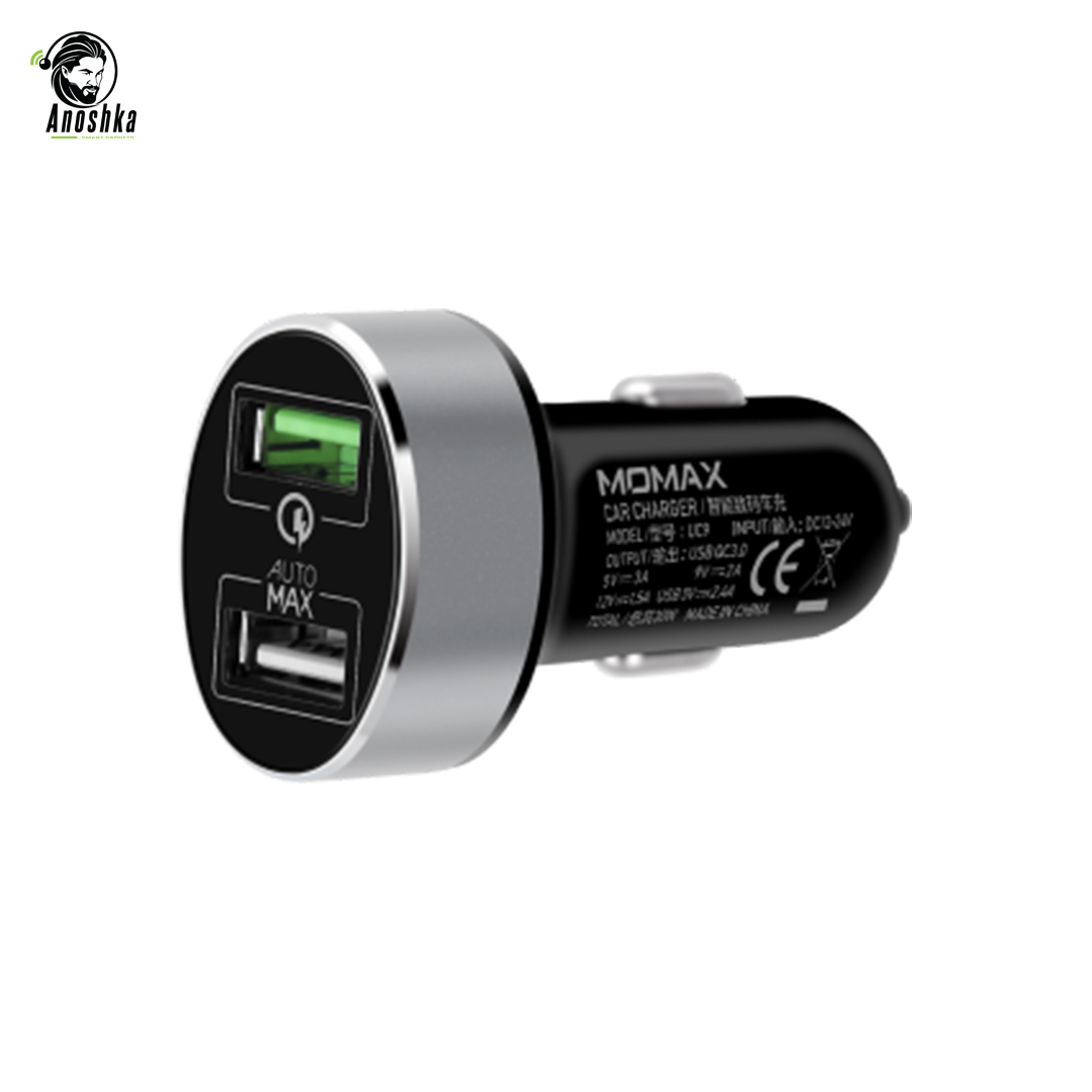 MOMAX UD9 Car Charger 30W UC9D Fast Reliable Car Charging Solution