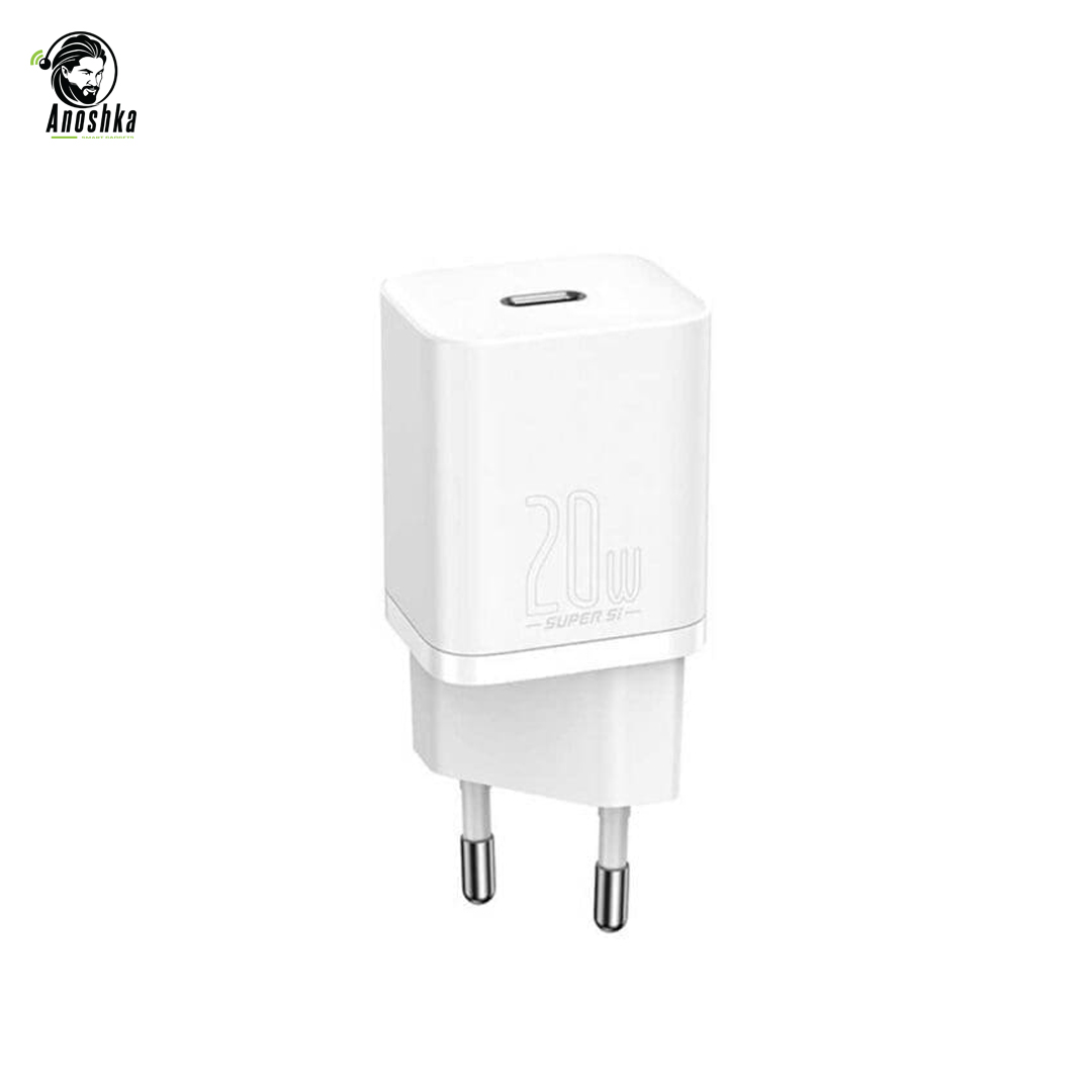 Baseus GaN5 Mini 1C 20W EU Fast Charger with USB-C Power Delivery