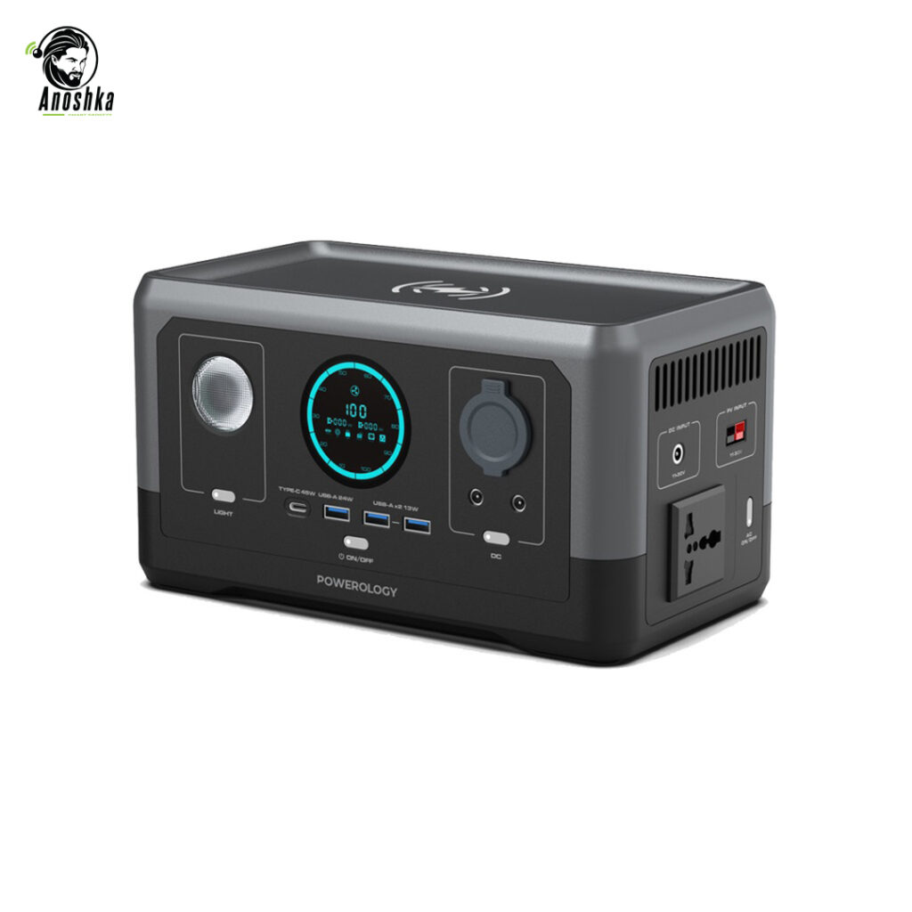 Powerology 300W Portable Generator charging multiple devices