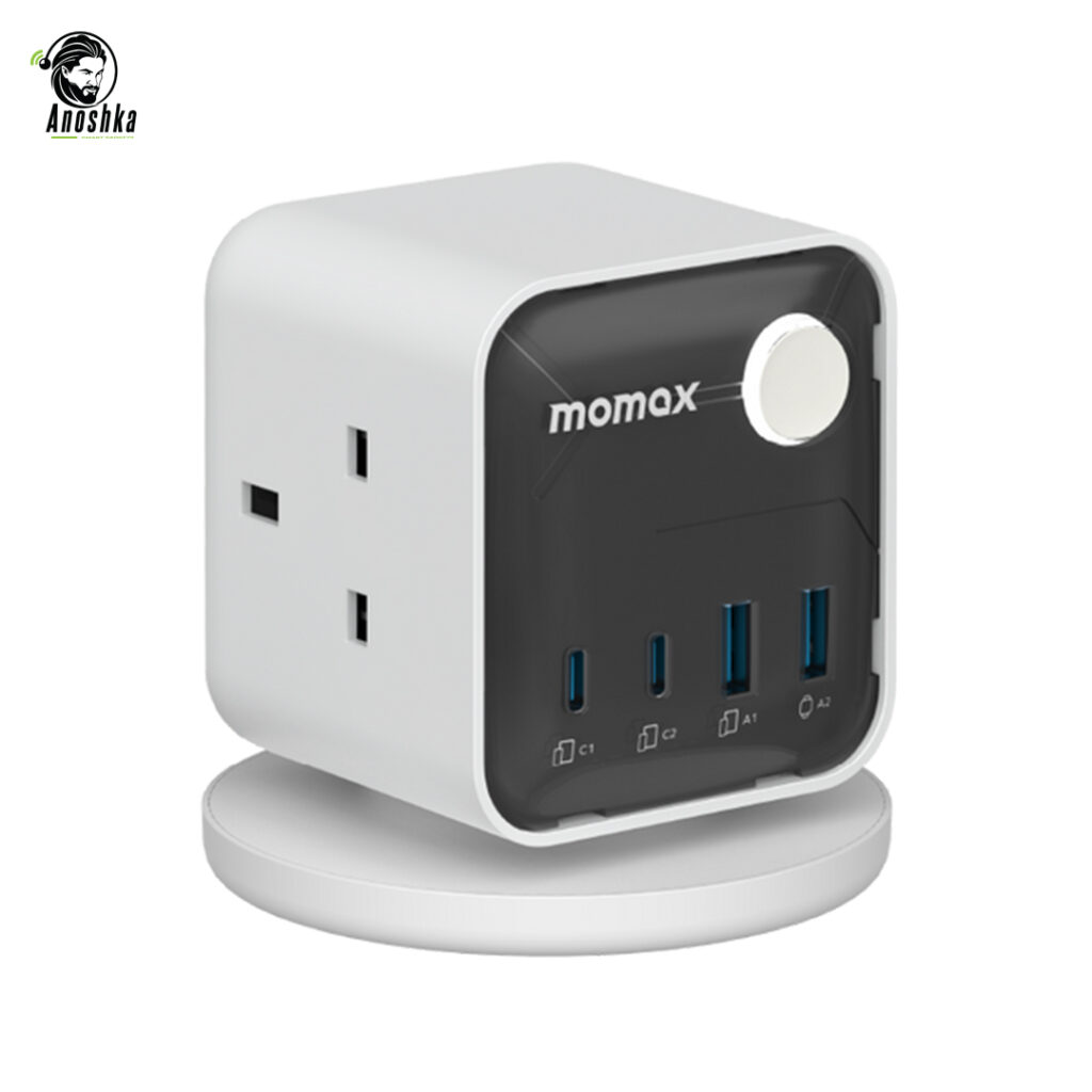 MOMAX 1-Charge Work Flow 3-Outlet GaN Power Cube 30W with USB