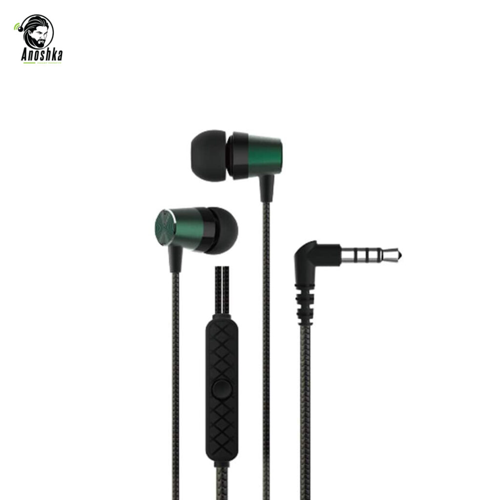 DEVIA Metal Earphones HP50G 3.5mm Wired In-Ear Headphones with Stereo Sound