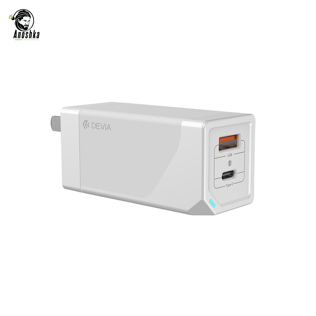 DEVIA Mini Quick Charger MP65W 65W USB-C Fast and Compact Charger