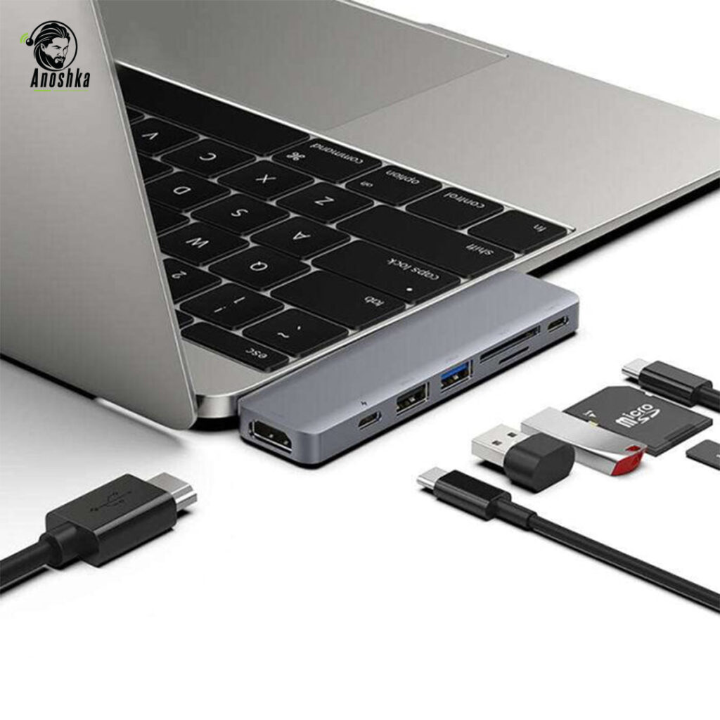 The RECCI RH08 7-in-2 Hub offers 4K HDMI, USB 3.0, SD/TF readers, and PD charging in a dual Type-C design, perfect for MacBook and other USB-C devices.