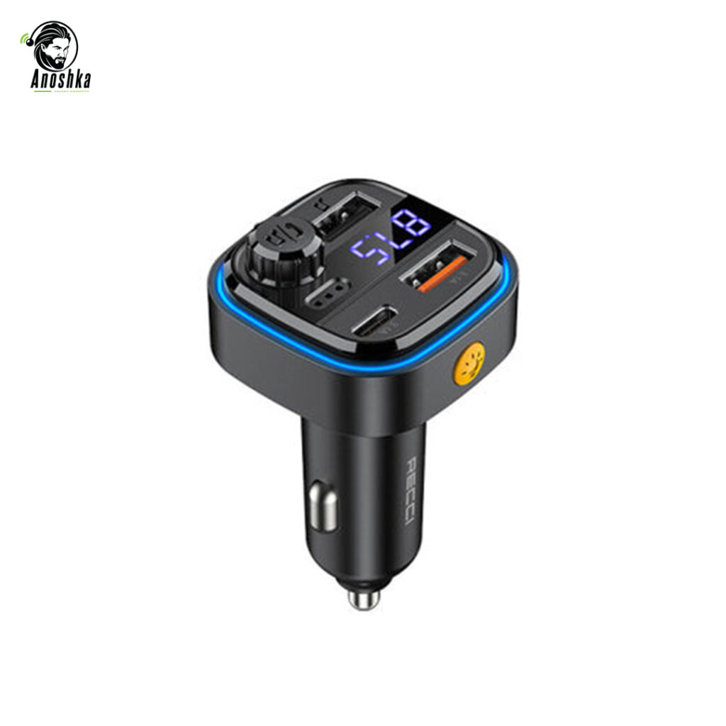 The RECCI RQ08 Car Charger offers dual USB fast charging, smart power distribution, and a sleek compact design for safe and efficient in-car charging.