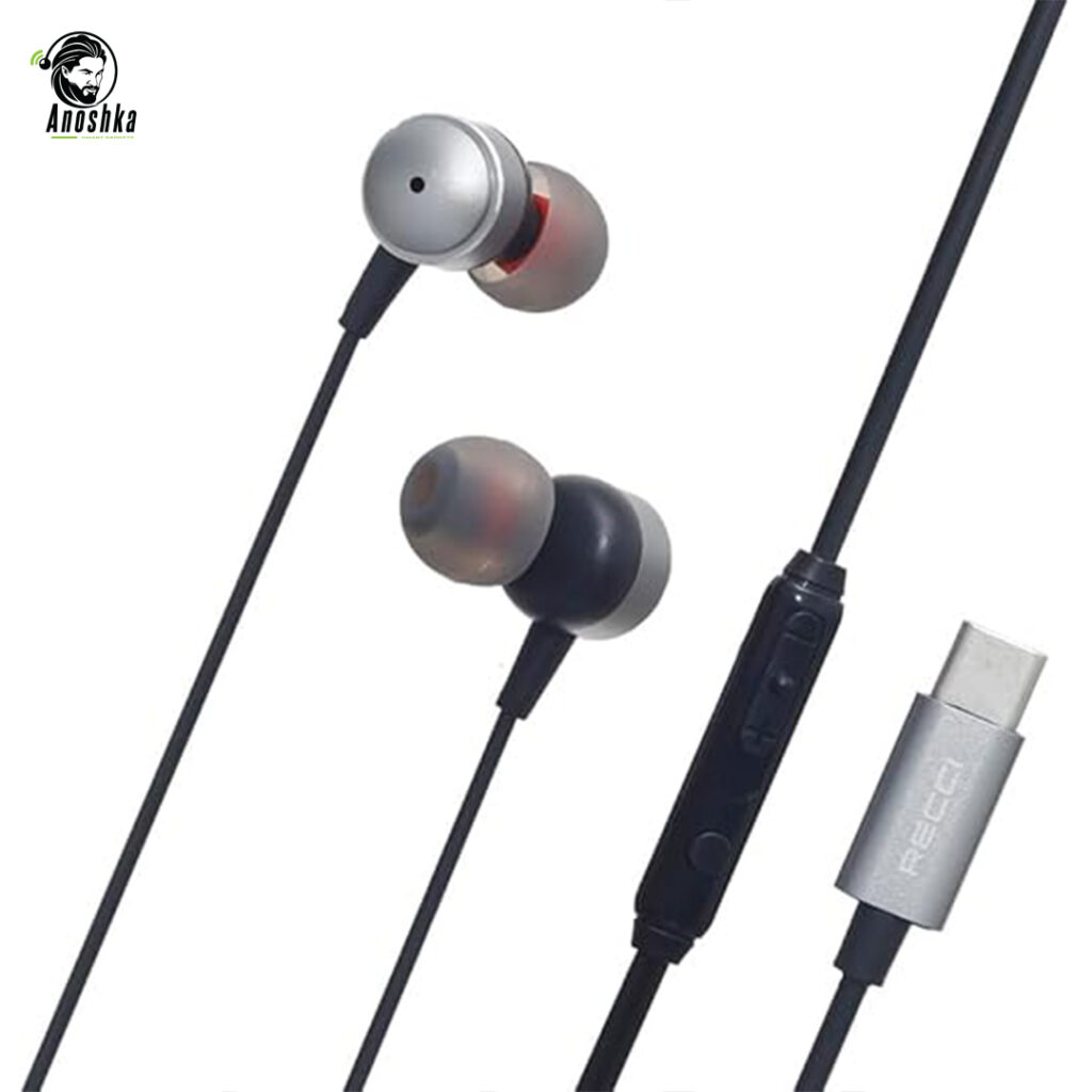 The RECCI REP-L38 Metal Wired Earphones offer premium sound, a durable metal design, and in-line mic control for music and calls.
