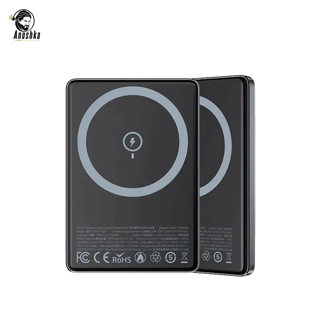 The RECCI RPB-W20 Armor 5000mAh Power Bank combines wireless + wired charging, durable protection, and compact portability for everyday use.