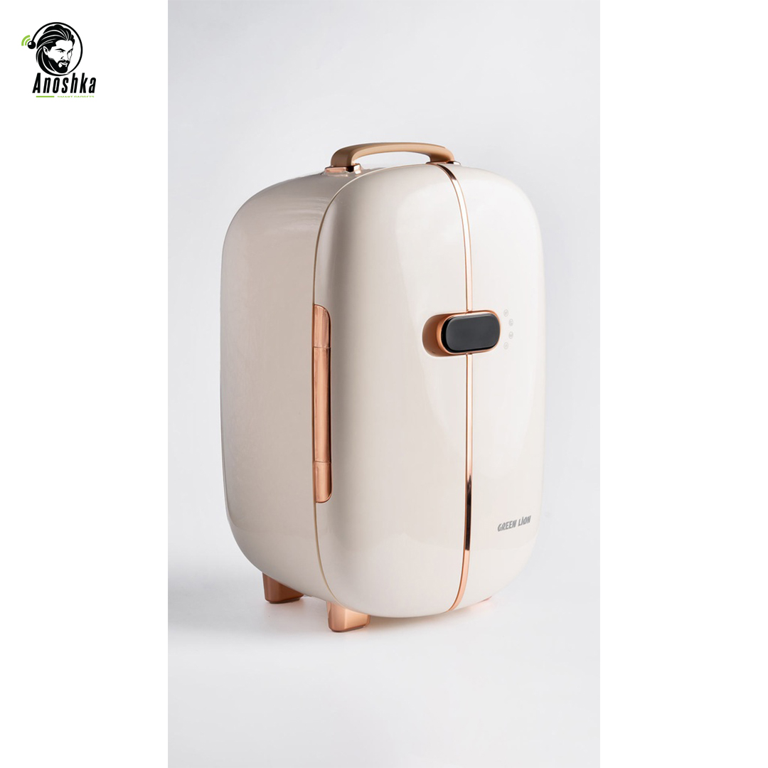 Green Lion Makeup Fridge – Compact Cosmetic Refrigerator for Skincare and Beauty Products