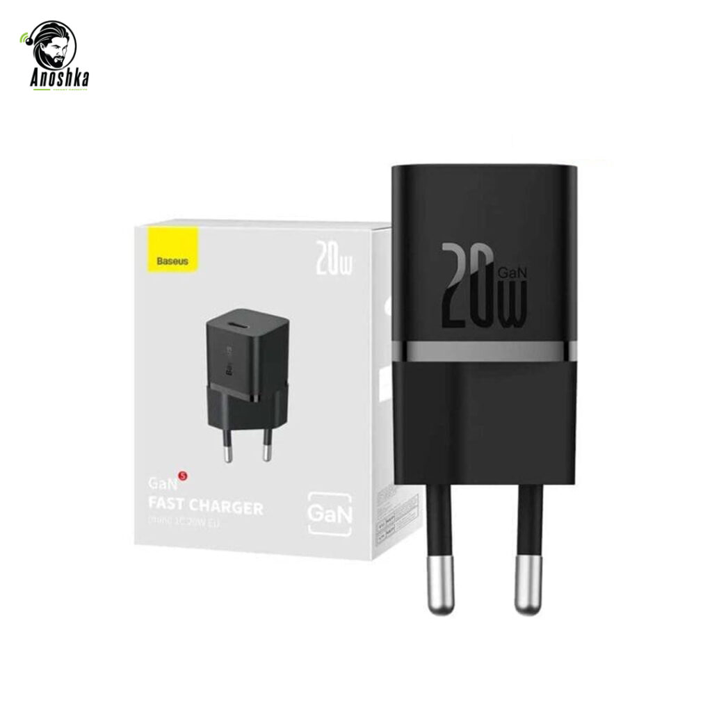 Baseus GaN5 Mini 1C 20W EU Fast Charger with USB-C Power Delivery