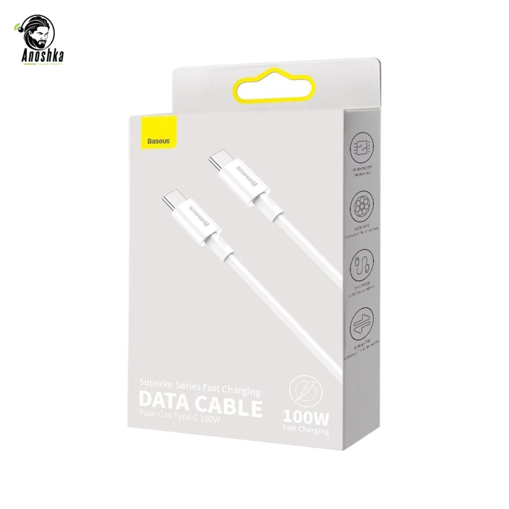 BASEUS Superior Fast Charging Type-C to Type-C 100W Cable for Laptops and Smartphones