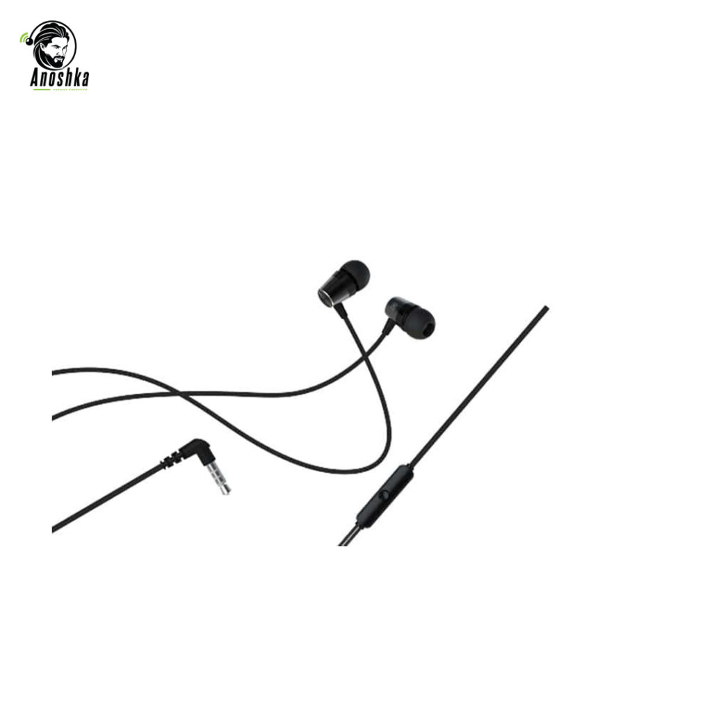 DEVIA Metal Earphone 3.5mm HP50K – Premium Wired Earphones with Metal Housing and Deep Bass