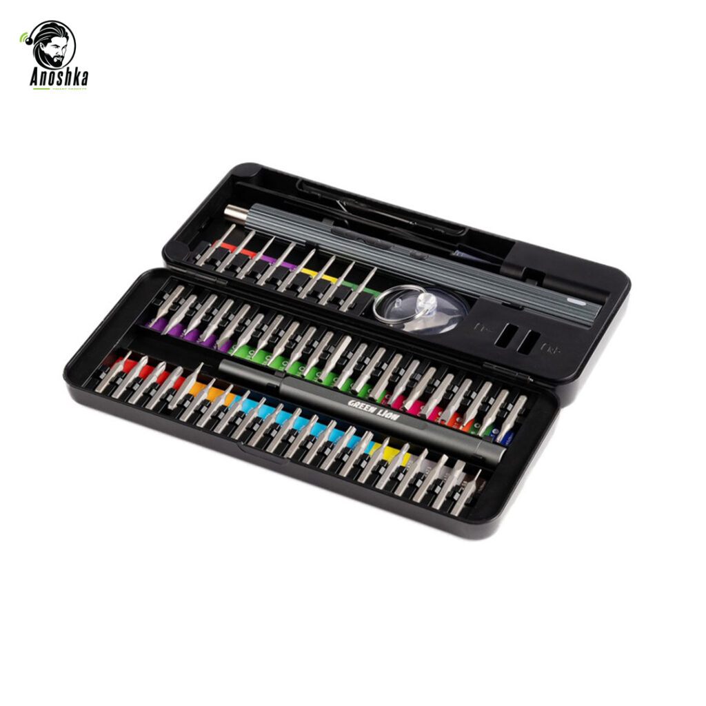 Green Lion 58 IN 1 Electric Screwdriver Set - Black