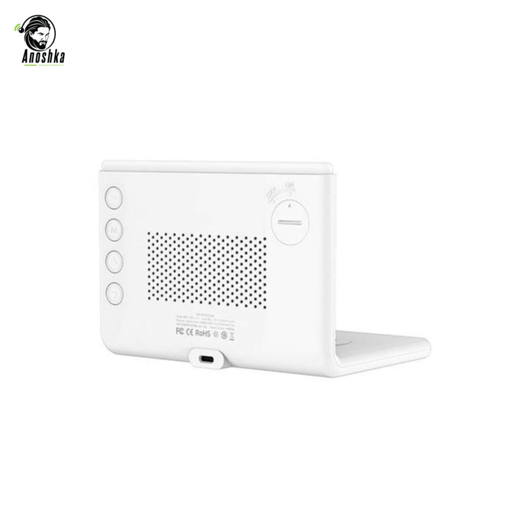 RECCI RLS-L12 Wireless Charger Calendar is a 3-in-1 smart accessory featuring 10W wireless charging, LED clock and temperature display, and a stylish modern design.