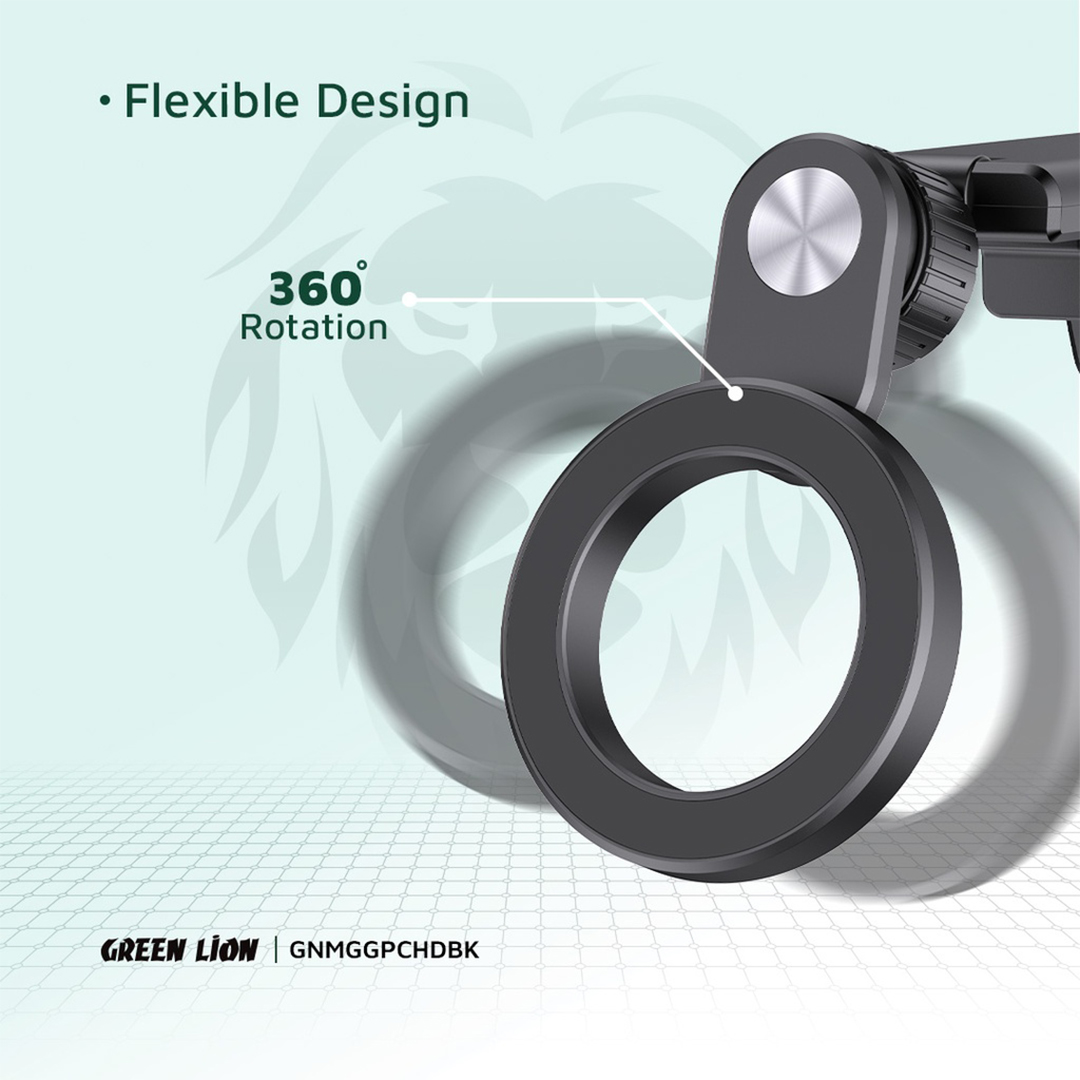 Green Lion MagGrip Car Holder – Magnetic Phone Mount for Secure Hands-Free Driving
