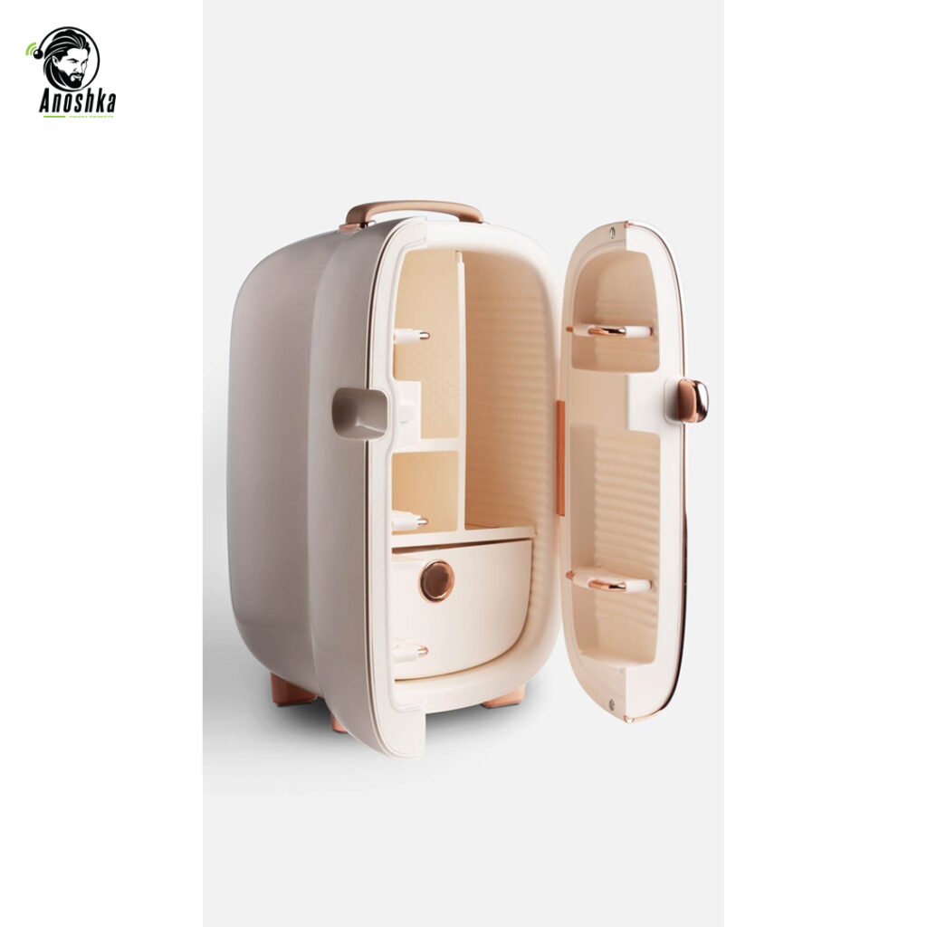 Green Lion Makeup Fridge – Compact Cosmetic Refrigerator for Skincare and Beauty Products